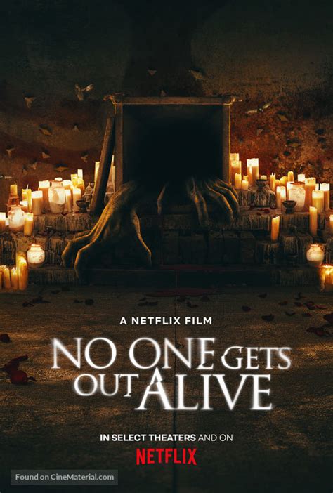 No One Gets Out Alive. 2021 | Maturity Rating: R | 1h 27m | Horror. Desperate and without documentation, a woman from Mexico moves into a rundown Cleveland boardinghouse. Then the unsettling cries and eerie visions begin. …